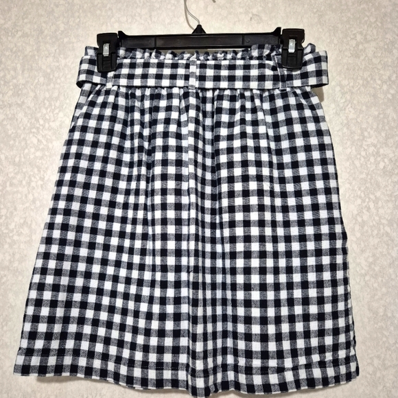 J. Crew Navy Blue and White Mini Lenght A-Line Skirt..SIZE:XXS - Picture 6 of 9